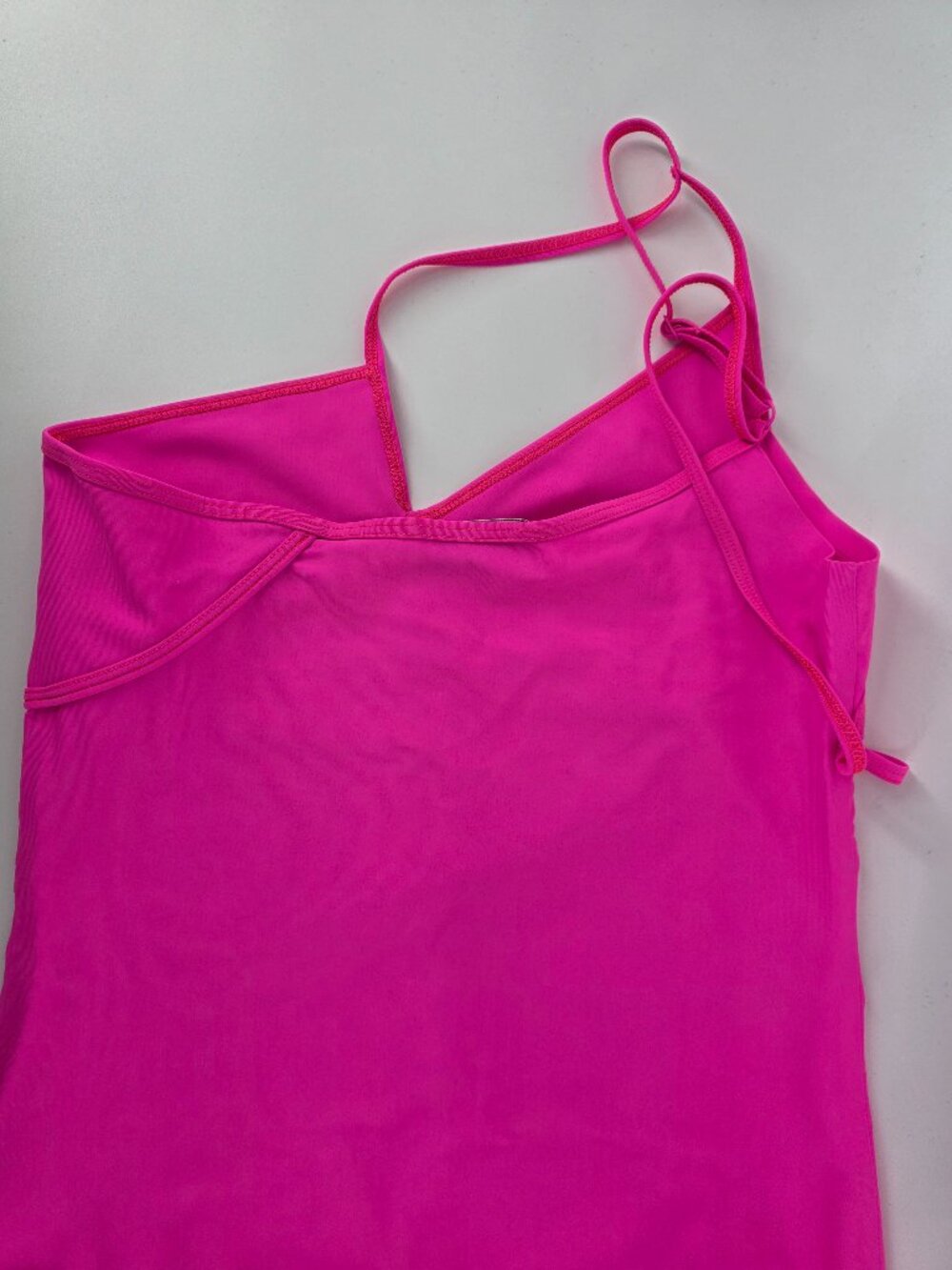 Balenciaga Hot Pink Bodycon Mini Dress – XS – Stretch Designer Club Dress - Picture 6 of 12